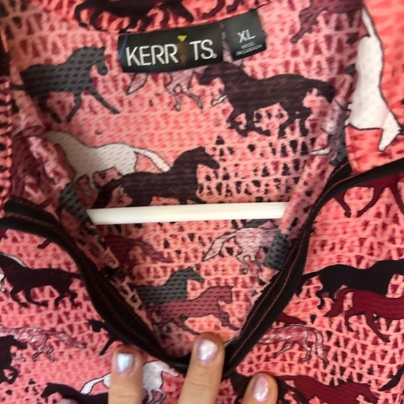 Kerrits XL Kids On Course Quarter Zip Equestrian Light Weight tech Top - Picture 3 of 8